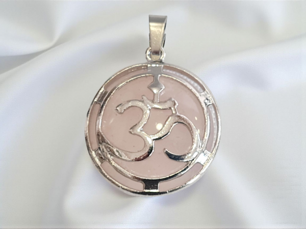 pendentif quartz rose OM